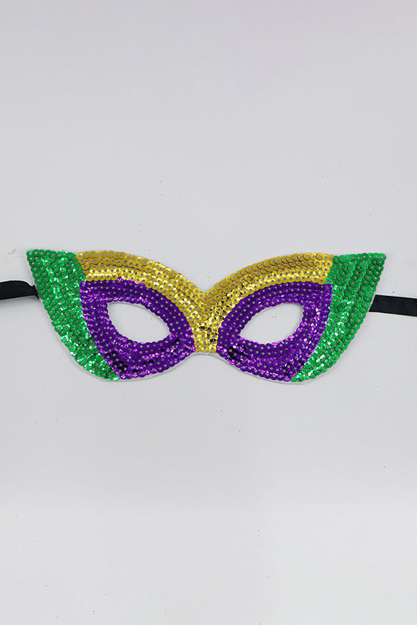 Carnival Contrast Rhinestone Eye Mask