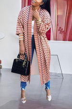 Fashion Printed Casual Fashion Long Cardigan Coat