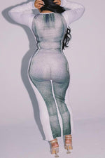 Personalized Body Print Slim Maxi Dress