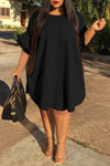  Fashion Plus Size Ruffle Sleeve 5XL Dress