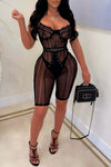  Fashion Corset Underwire Sling T Stripe Lace Casual Sexy Jumpsuit