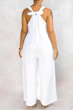  Fashion Solid Color Casual Spring Summer Lightweight Jumpsuits